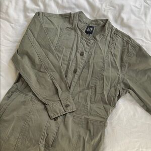 NWOT GAP Sage Green Long Sleeve Boilersuit Jumpsuit